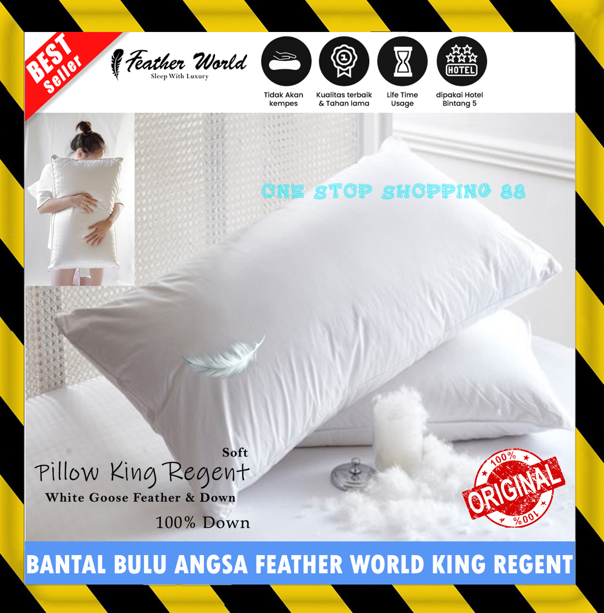 BANTAL KEPALA GULING HOTEL BINTANG LIMA 5 HYATT HILTON BULU ANGSA