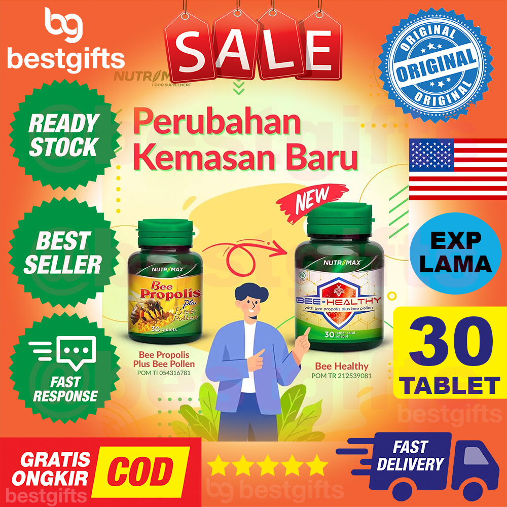 NUTRIMAX BEE HEALTHY PROPOLIS PLUS BEE POLLEN VITAMIN ANTIBIOTIK