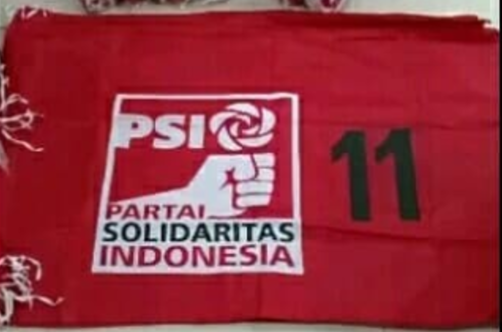 BENDERA PARTAI PSI TERBARU UKURAN 60 X 90 MINIMAL PEMBELIAN 100 PCS ...