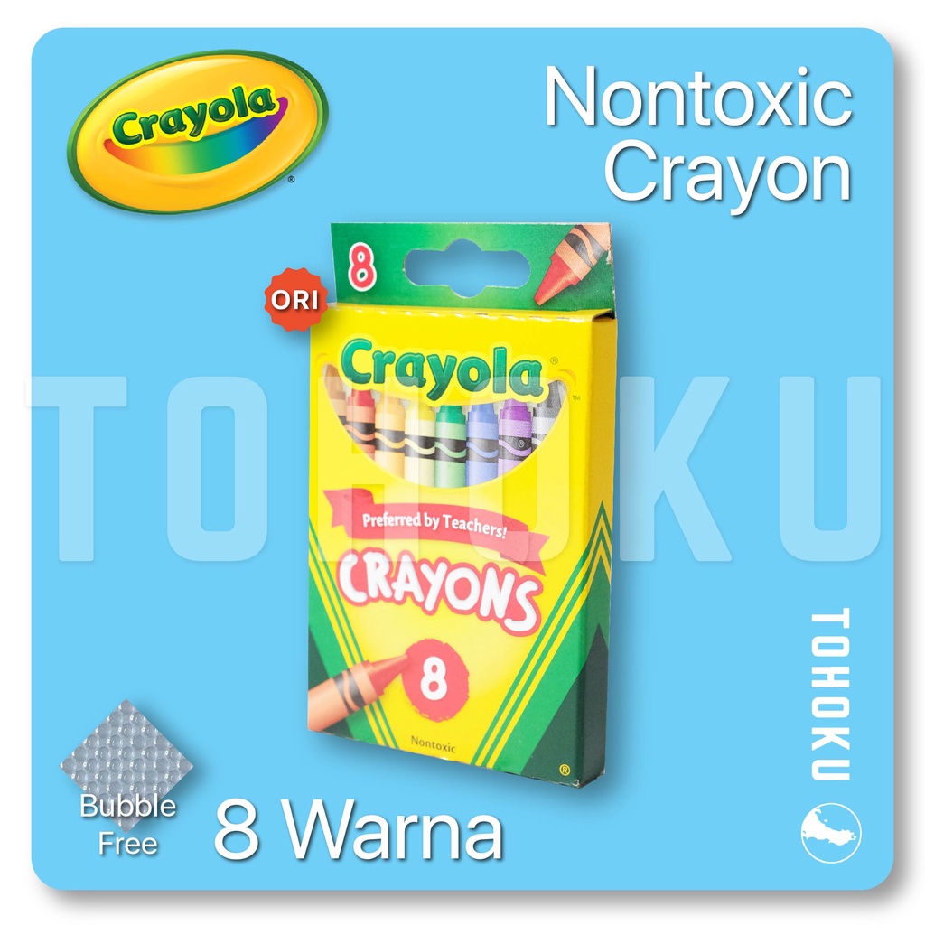 Crayola Toxic Free Crayon 8 Warna Lazada Indonesia
