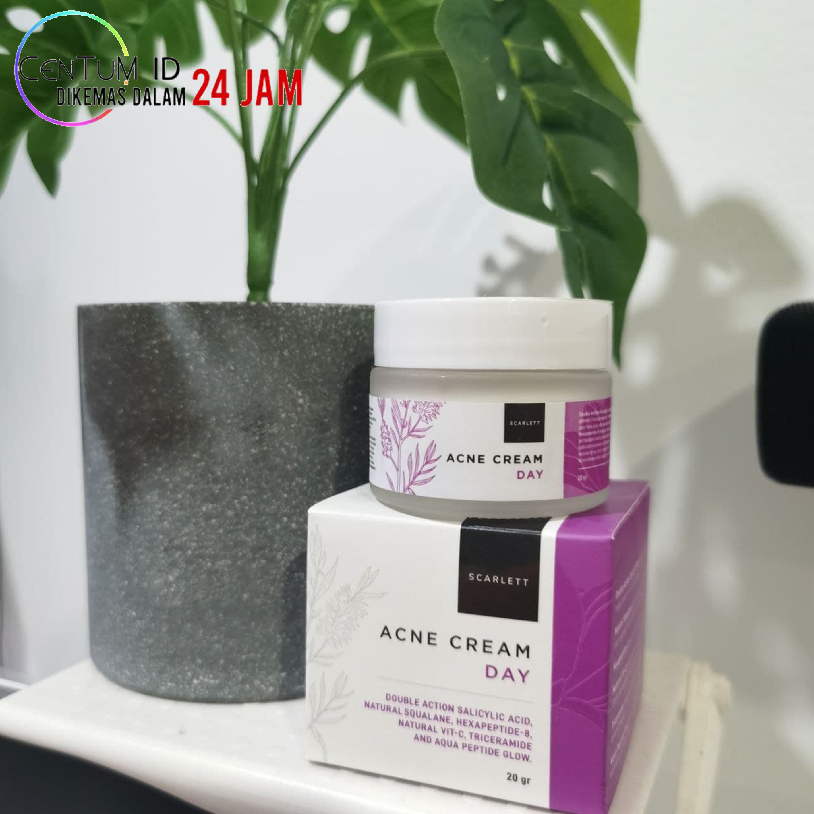 scarlett acne day cream
