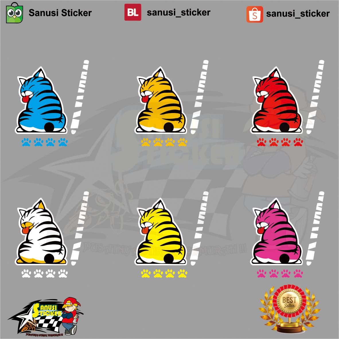 Stiker Mobil - Stiker Wiper Kaca Mobil - Deca Stiker - Cutting 