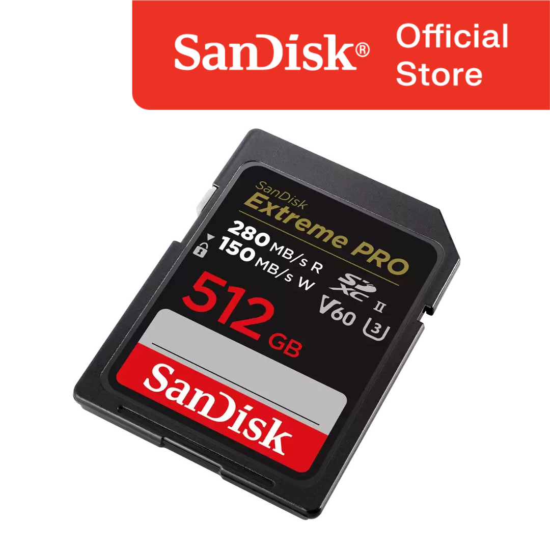SanDisk 512GB Extreme PRO SDXC UHS-II U3, V60 280MB/s