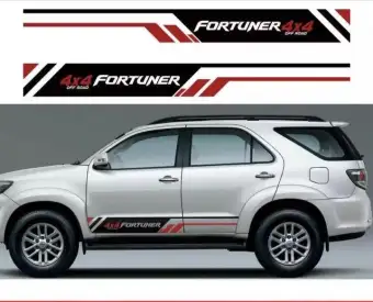 Cutting Stiker Stiker Mobil Fortuner Off Road 4x4 List Body