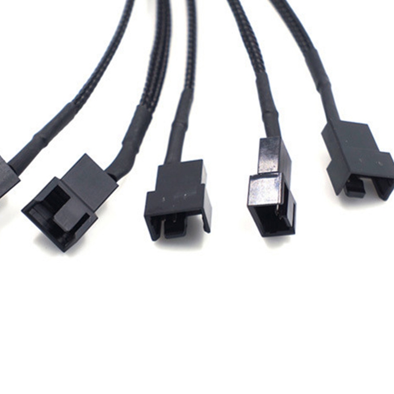 15 Pin SATA To 5 Fan Adapter Cable SATA To 3 Pin 4 Pin PMW PC Case Fan 15-pin-sata-to-5-fan-adapter-cable-sata-to-3-pin-4-pin-pmw-pc-case-fan