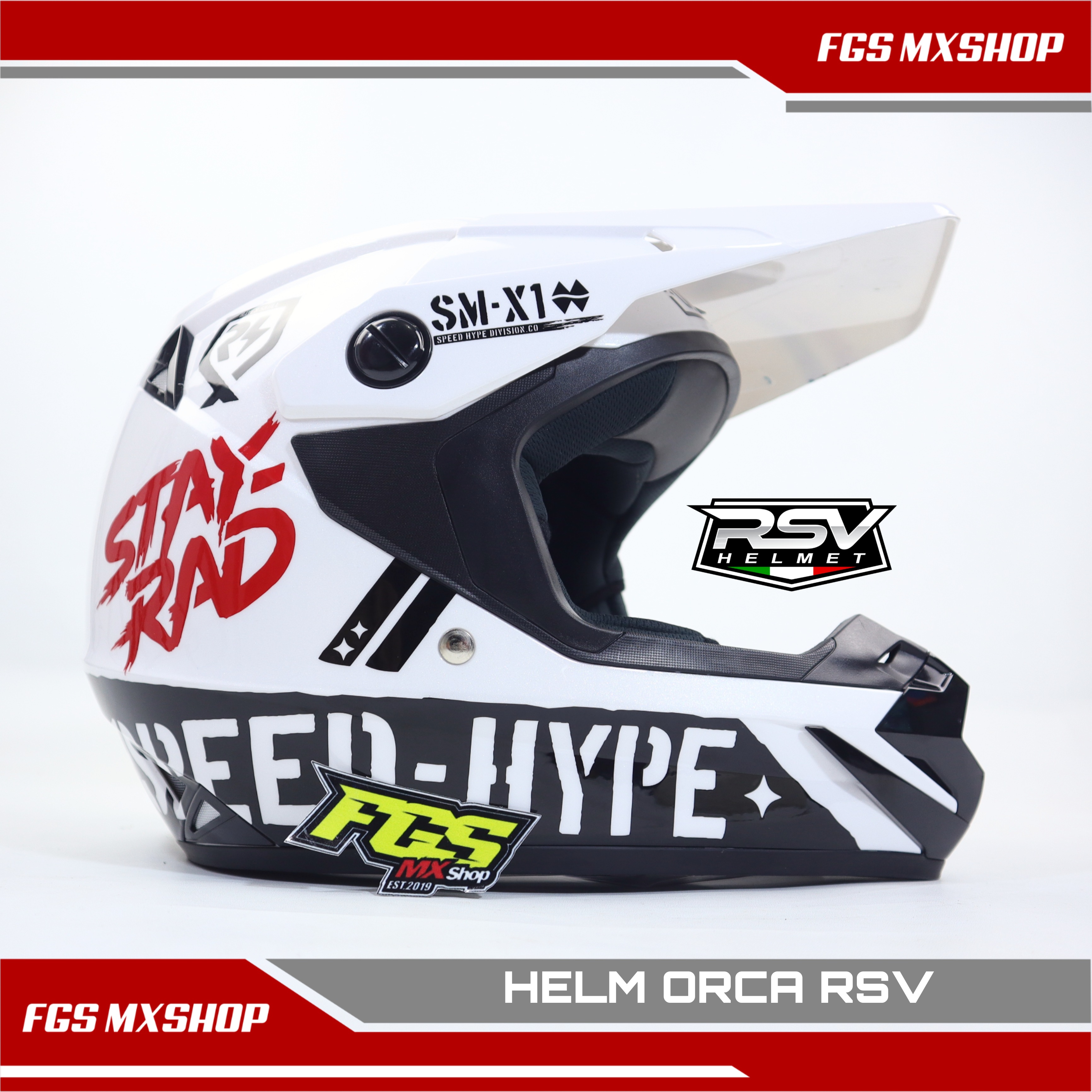 Jual Helm Trail Cross Orca Terbaru 
