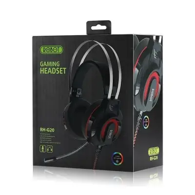 ROBOT Headphone Gaming Wired Headset With 7 Color LED Light- Garansi Resmi 1 Tahun RH- G20