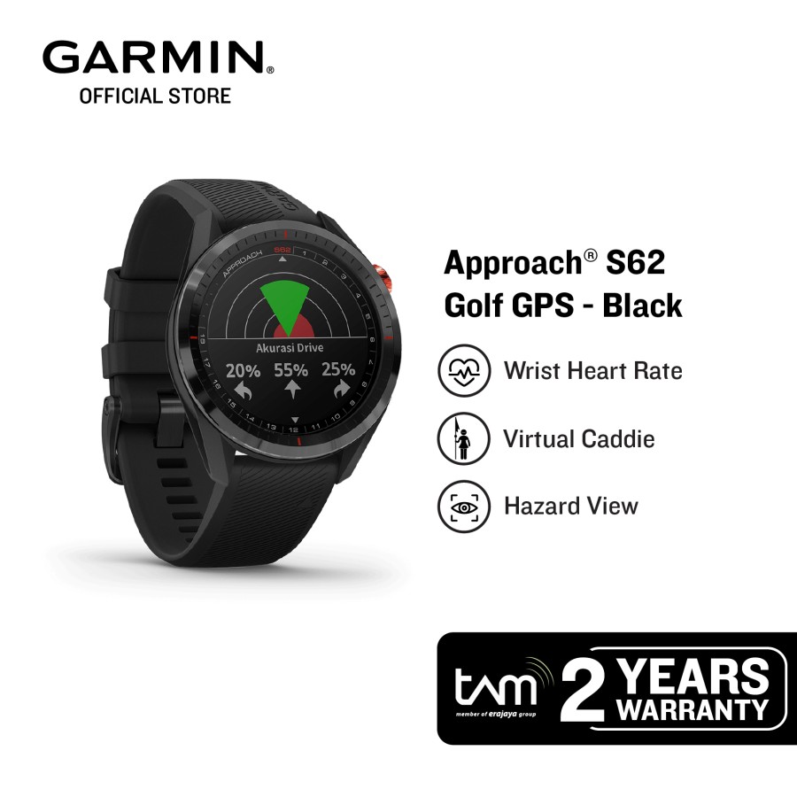 Garmin Approach S62 Black Ceramic 