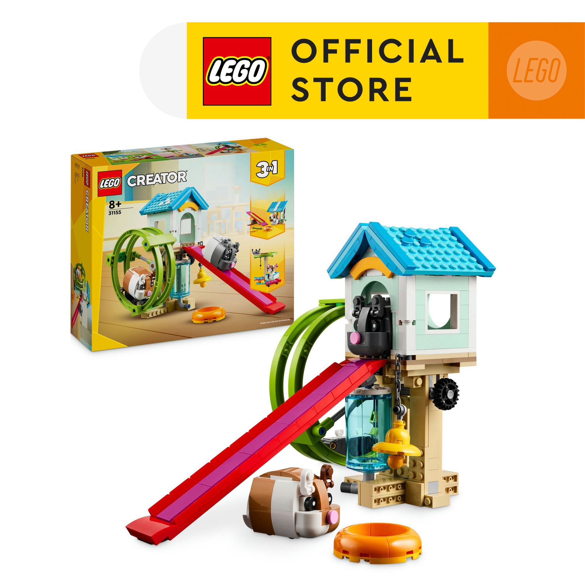 LEGO Creator 31155 Hamster Wheel 3in1 Animal Toy Set (416 Pieces