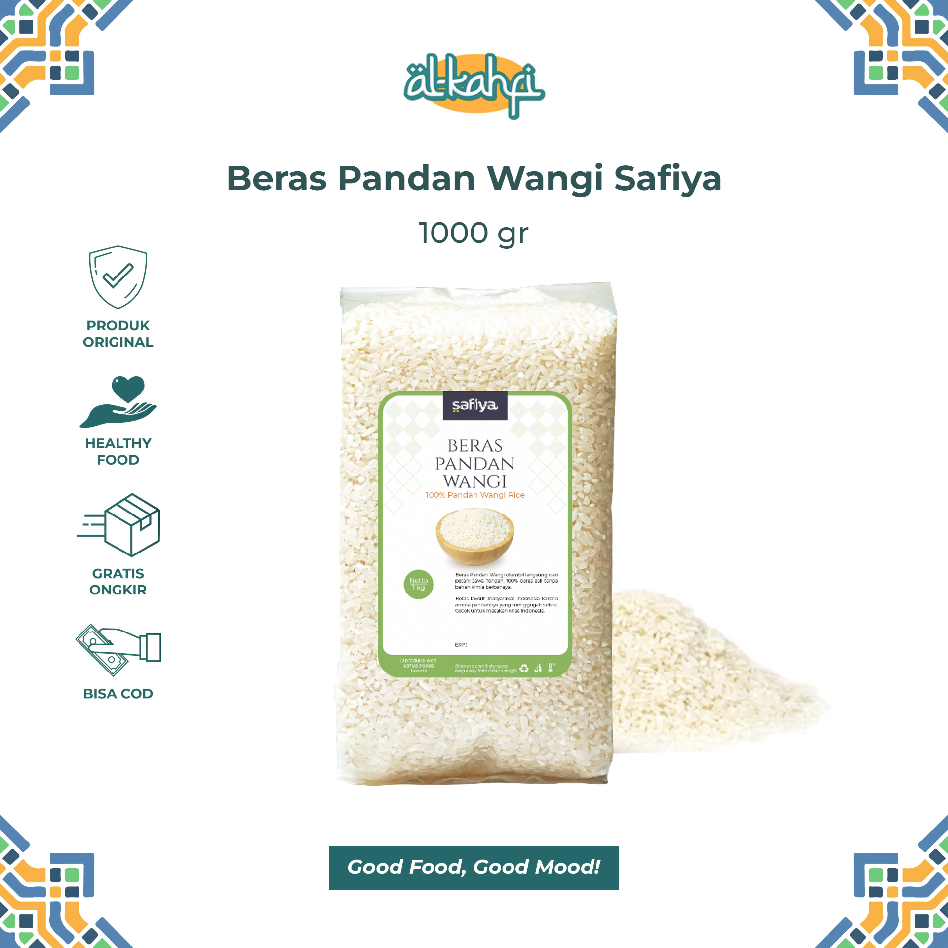 Beras Pandan Wangi 1 Kg Organik Beras Pulen Wangi Premium Safiya ...