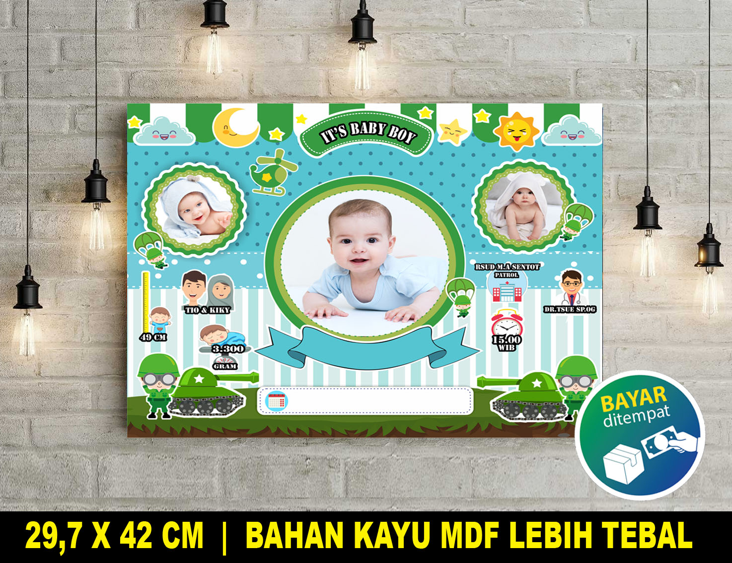 Promo Spesial Hiasan Dinding Biodata Bayi Wd121 30x42 Cm Bahan Lebih Tebal Baby Bio Perlengkapan Bayi Papan Nama Bayi Baby Shower Wall Decor Dekorasi Hiasan Dinding Ruang