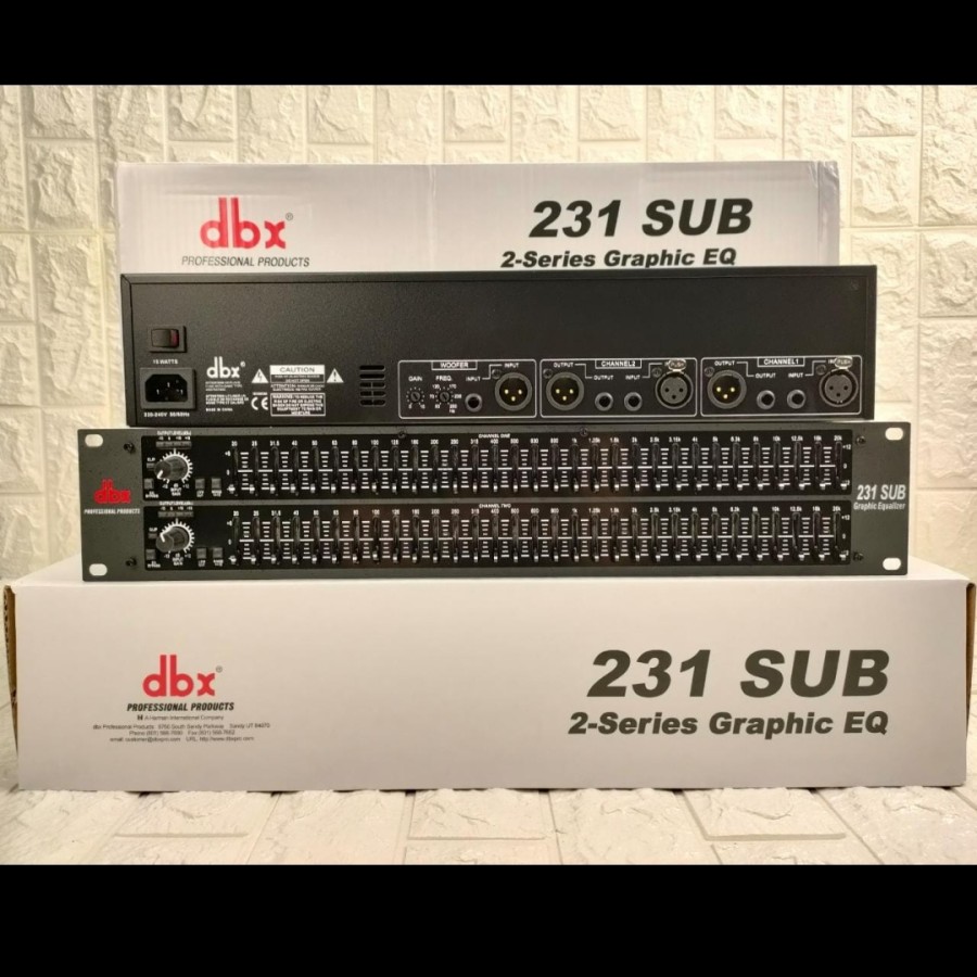 EQUALIZER DBX 231+SUBWOOFER/EQUALISER DBX 231 SUBWOOFER | Lazada Indonesia