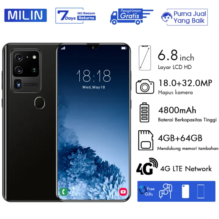 Handphone S30u Plus 6 8inch 4g Lte 4gb 64gb Android Phone Smartphone Mobile Handphones Hp Murah Promo Lazada Indonesia