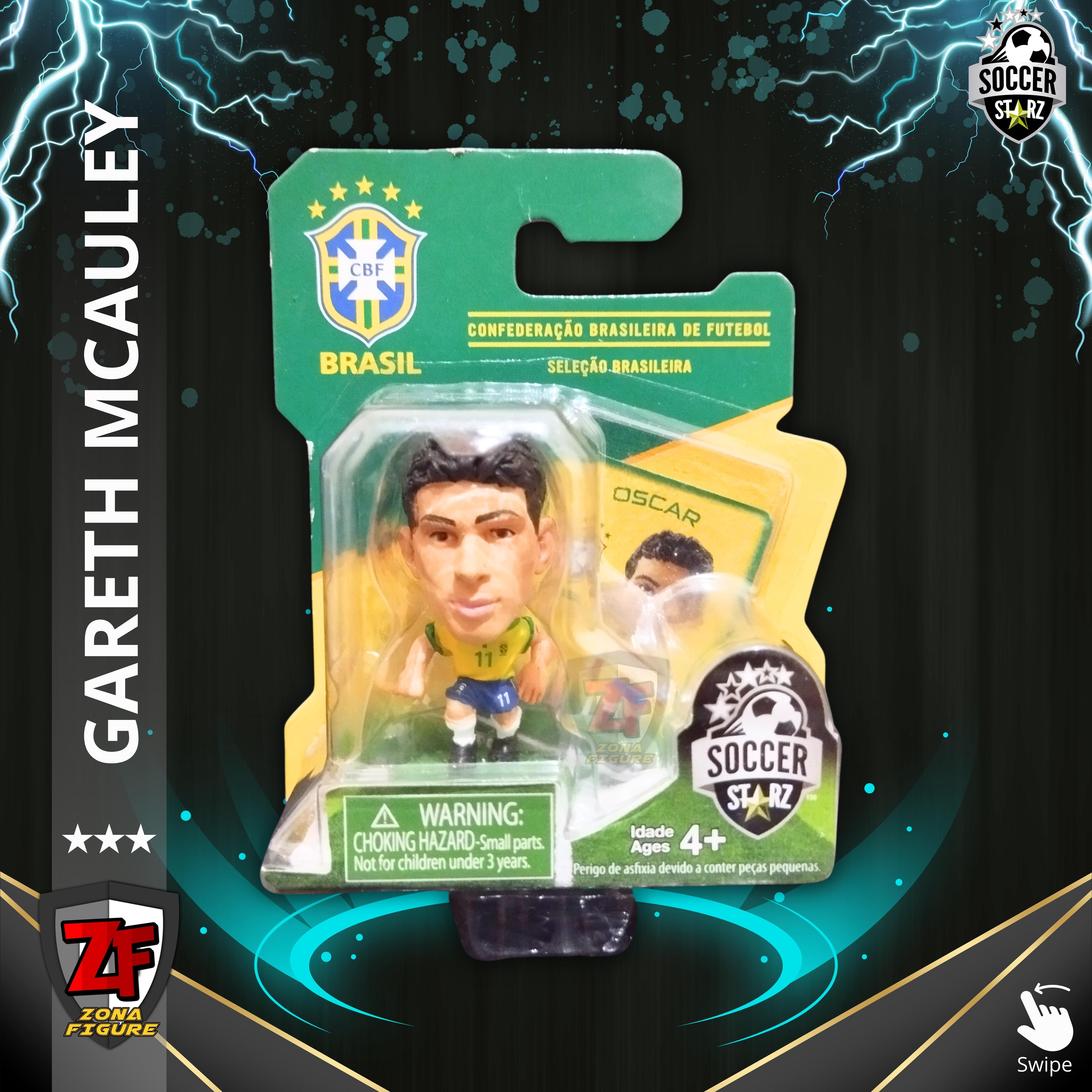 B4916 Mini Jogadores Seleção Brasil 2014 Soccer Starz Oscar