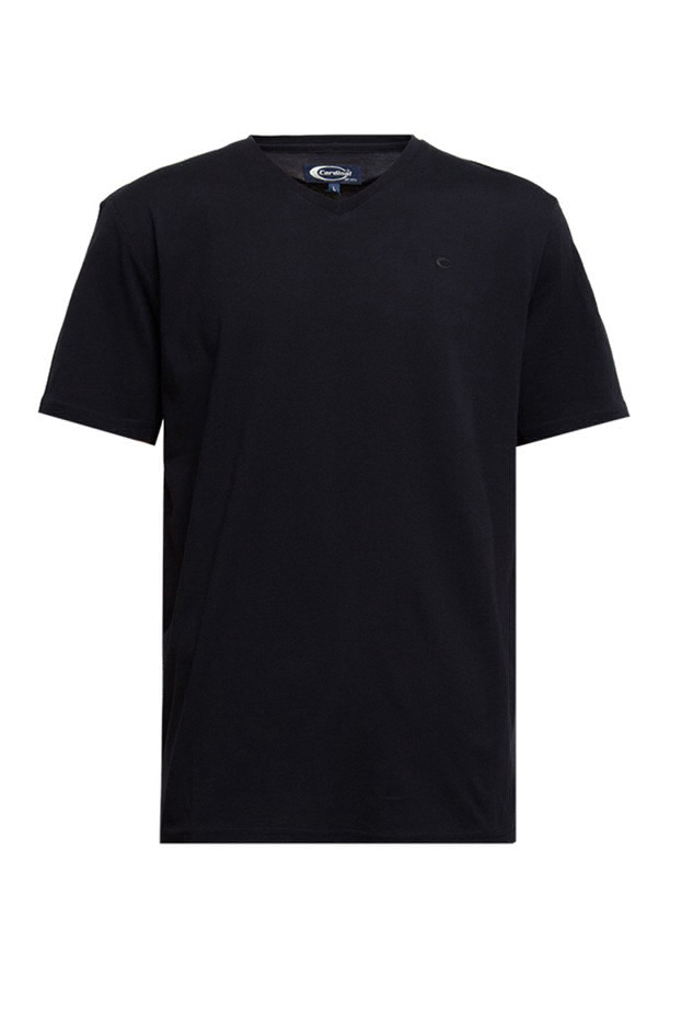 BASIC V NECK - CARDINAL T-SHIRT (BLACK 