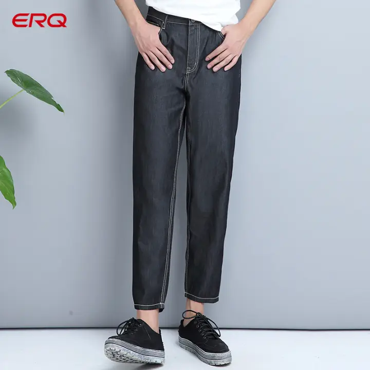 lightweight black jeans