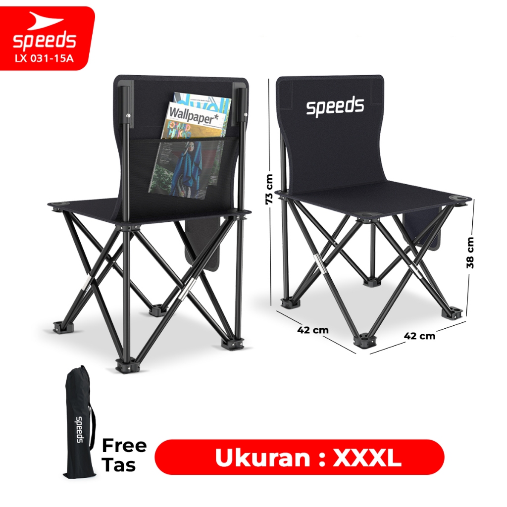 SPEEDS Kursi Lipat Portable Kursi Camping Kursi Gunung Kursi Sauna ...