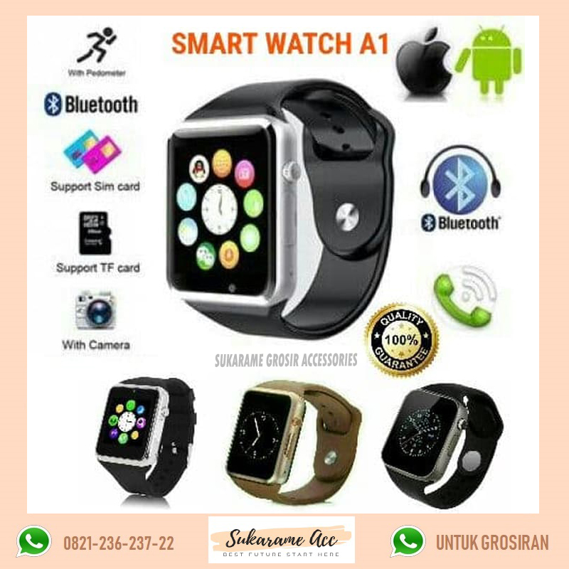 Jam Tangan Smart Watch A1 SmartWatch U10 Like Apple Watch Hp Sim Card |  Lazada Indonesia