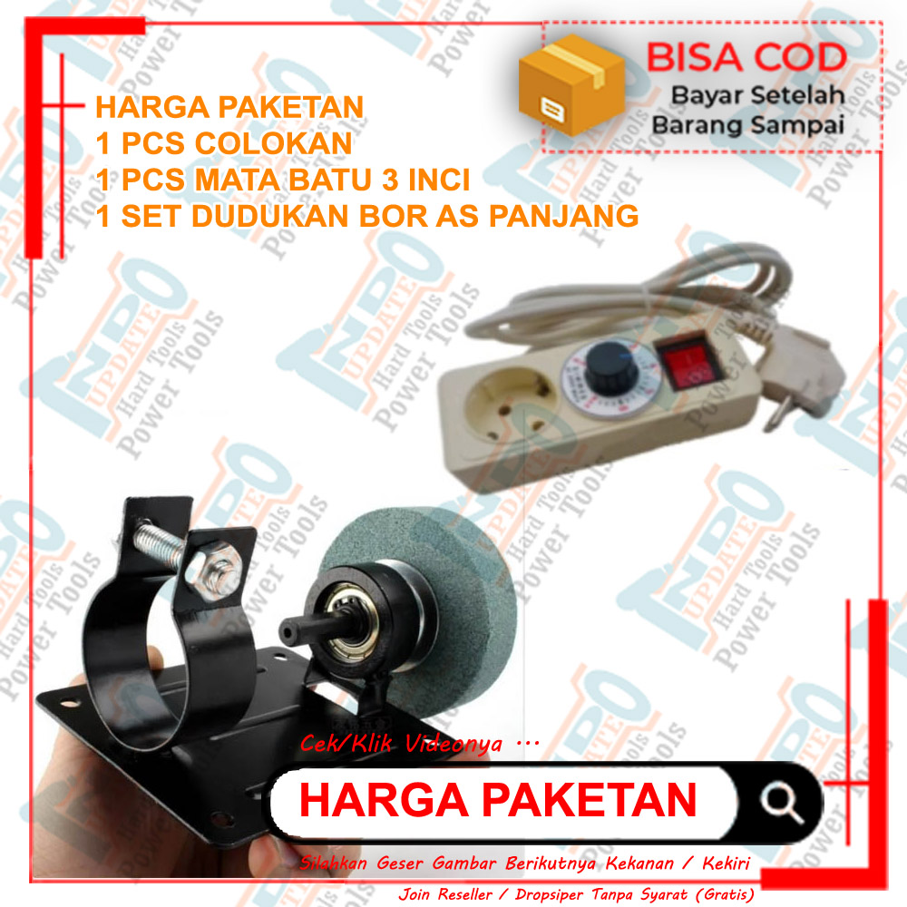 dudukan dimer dimmer set mesin bor mata jadi kepala gerinda batu asah