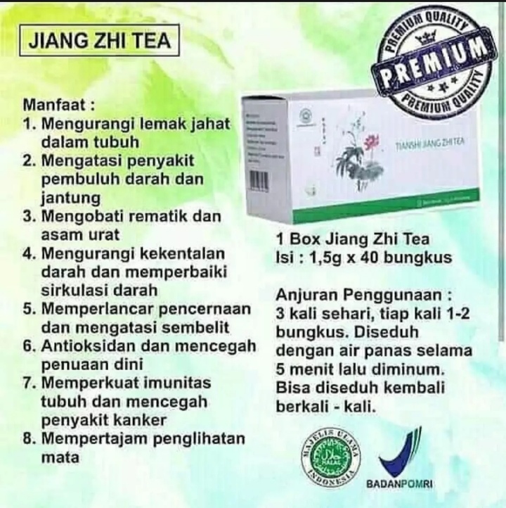 Tiens Jiang Zhi Tea Teh Pelangsing Dan Peluntur Lemak Dari Bahan Herbal Alami Teh Diet Aman Dan Sehat Dapat Menurunkan Berat Badan Teh Segudang Manfaat Kemasan 40 Sachset By Annisa Tiens Lazada Indonesia