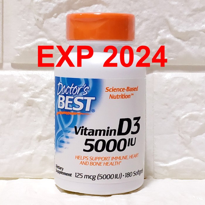 doctor's doctor doctors best vitamin vit d3 d 3 5000iu 5000 iu 180