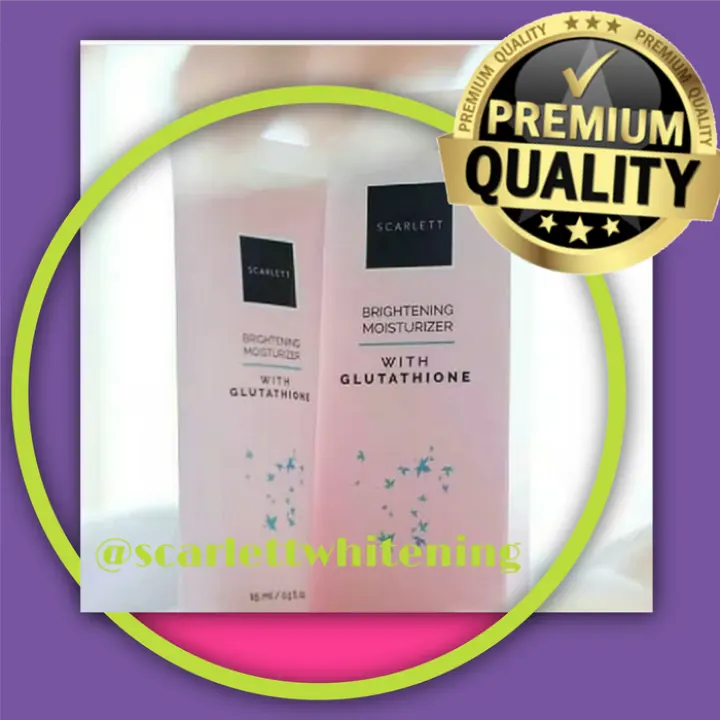 scarlett whitening brightening moisturizer