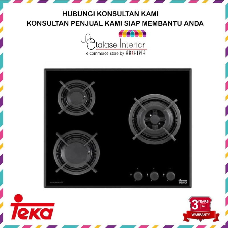 Teka - Linea Kompor Gas Tanam Build In 3 GLN 60 3G AI AL TR | Lazada ...