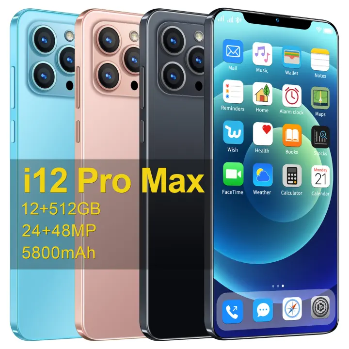 2021 Upgrade Brand New I12 Pro Max Phone 12g Ram 512g Rom Very Cheap Cellphone 4800mah 6 7inch Full Screen Cellphone Lazada Ph