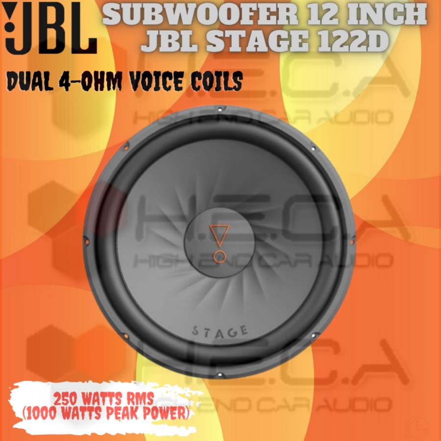 JBL Stage 122D Subwoofer 12" Pasif Double Coil Mobil Bass Sub 12 Inch ...