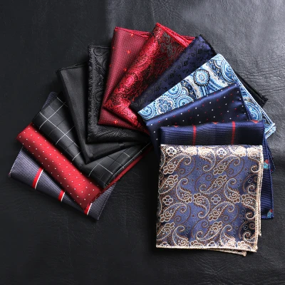 GAOGU Fashion Floral Pocket square Paisley Chest Towel Hankies Men handkerchief embroidery
