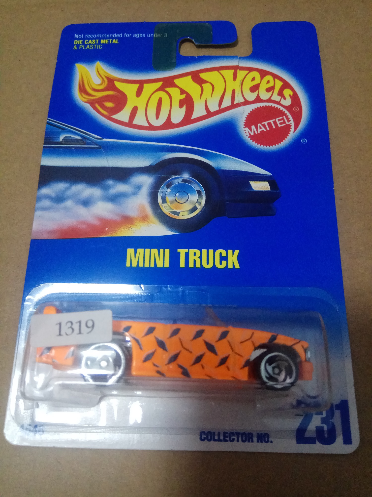 Hot Wheels Mini Truck Orange Blue Card Lazada Indonesia
