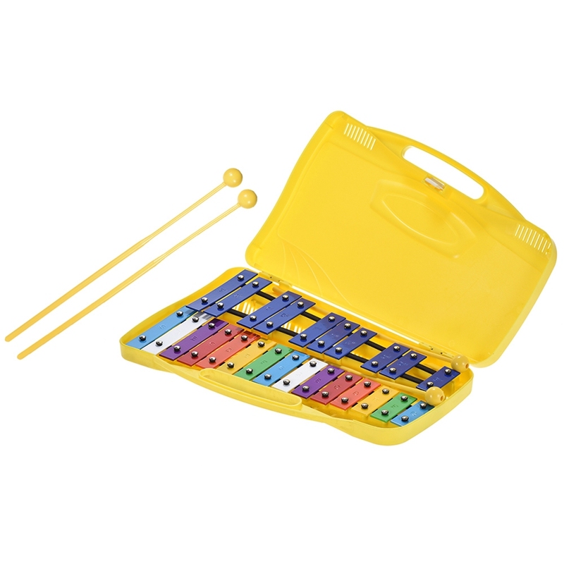Colorful 25 Notes Xylophone Percussion Rhythm Educational Toy Handheld Percussion for Kids