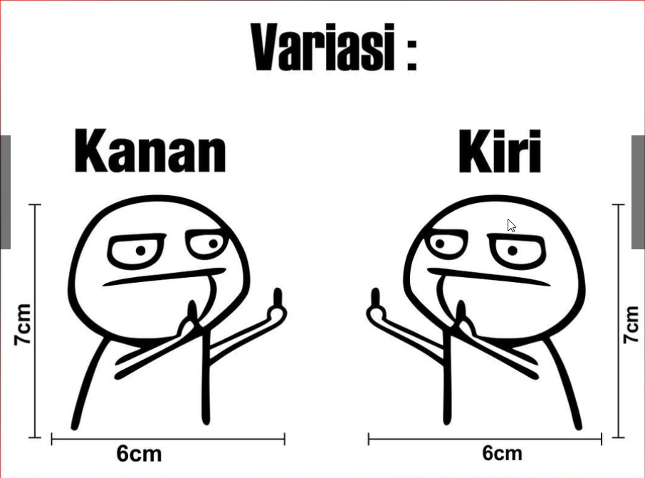 STIKER/STICKER CUTTING FUCEK, MIDDLE FINGER MEME/STIKER FUCEK ANIMASI