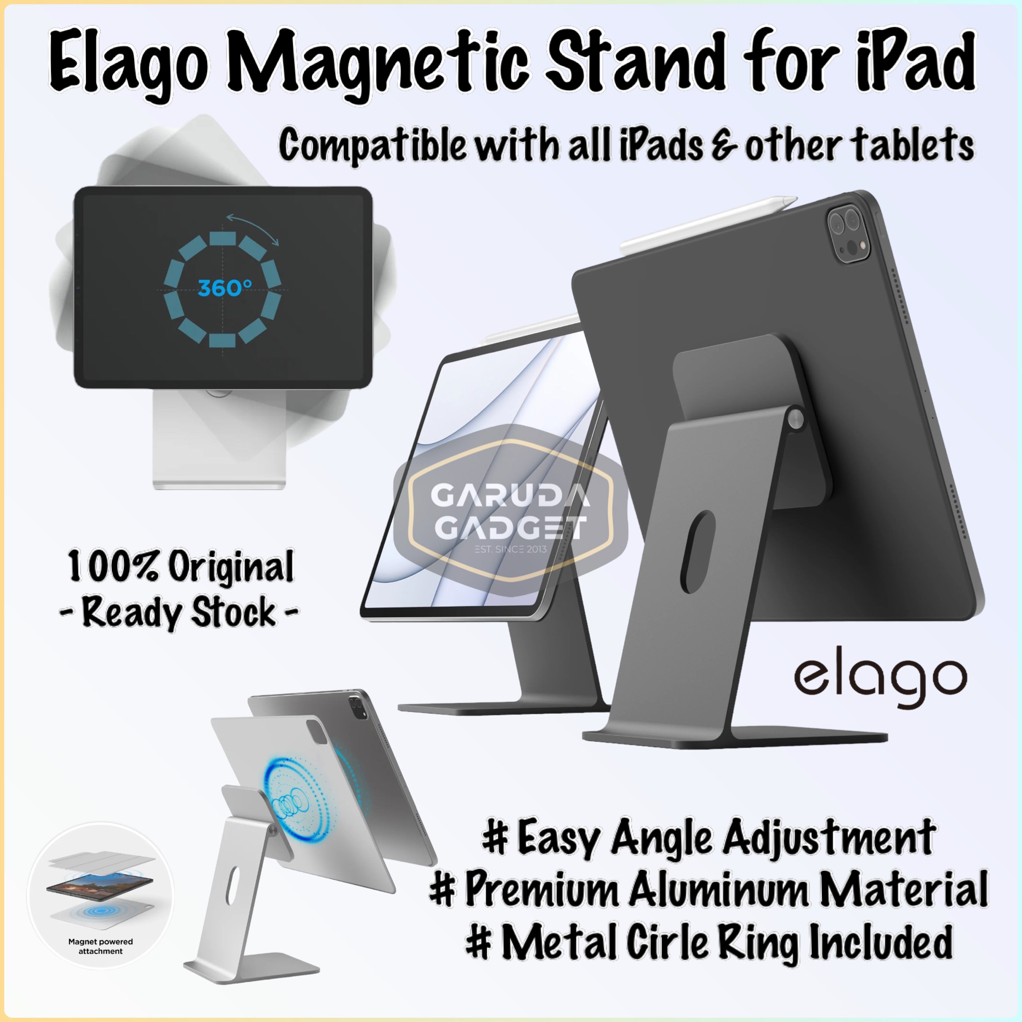 iPad Stand - elago® Premium iPad Magnetic Stand