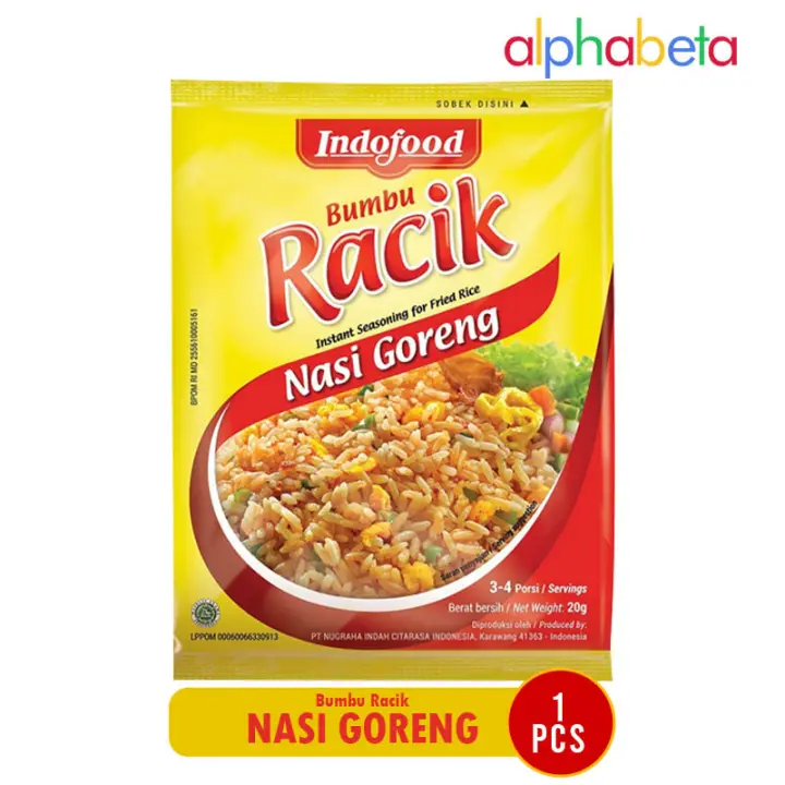 Bumbu Racik Indofood Nasi Goreng Bumbu Masak Instan Siap Pakai Rasa Lezat Lazada Indonesia