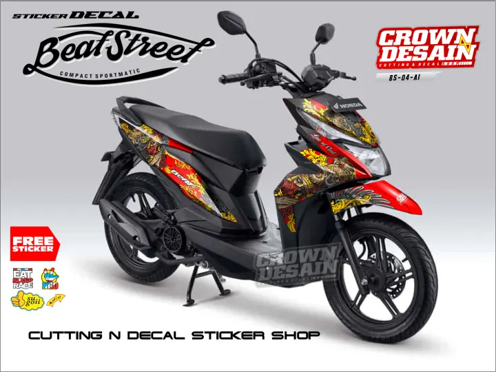 Crowndesain Decal Sticker For Honda Beat Street Fullbody Motif Law Of God Aksesoris Stiker Motor Decals Lazada Indonesia