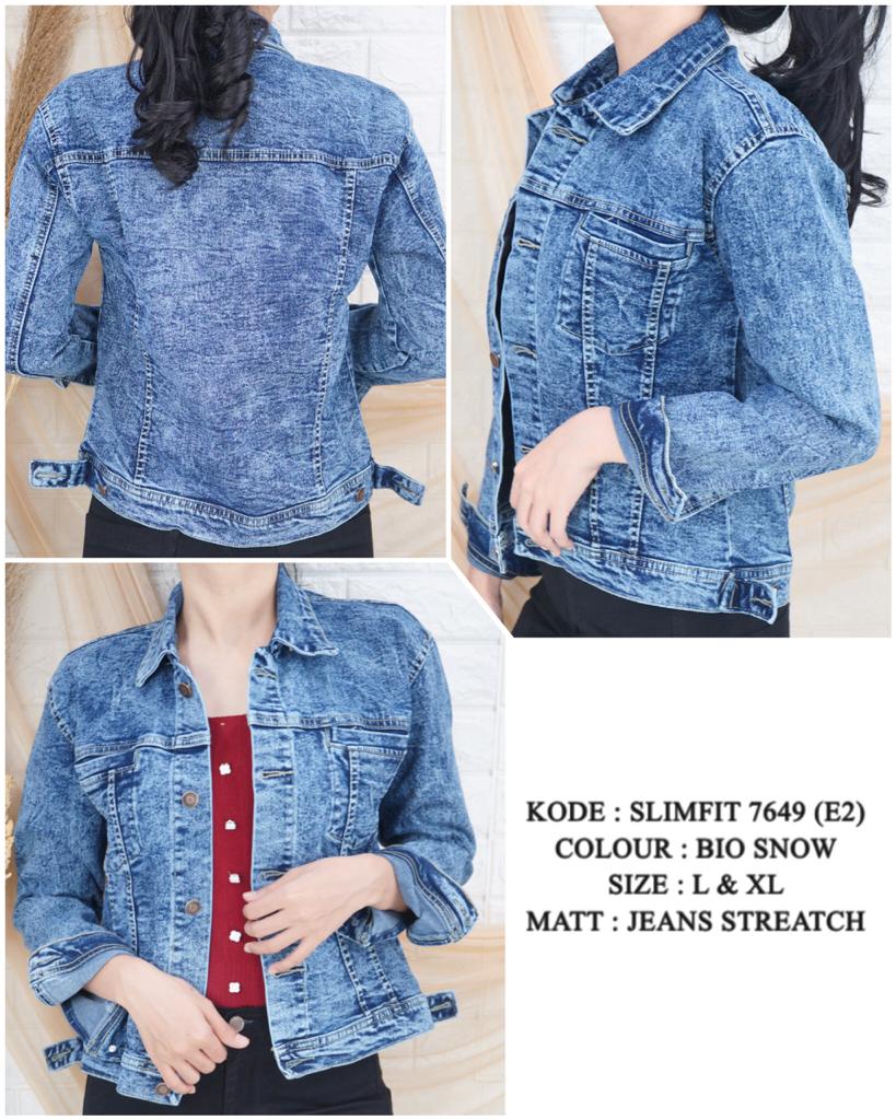 Jaket levis Wanita Terbaru 2023 Jaket Lenggan Panjang Wanita Terbaru