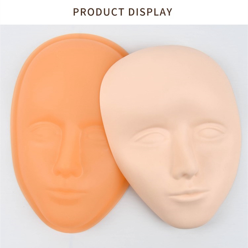 4Pcs SemiPermanent Tattoo Practice Leather Human Face Fake Face Silicone Eyebrow Fake Skin