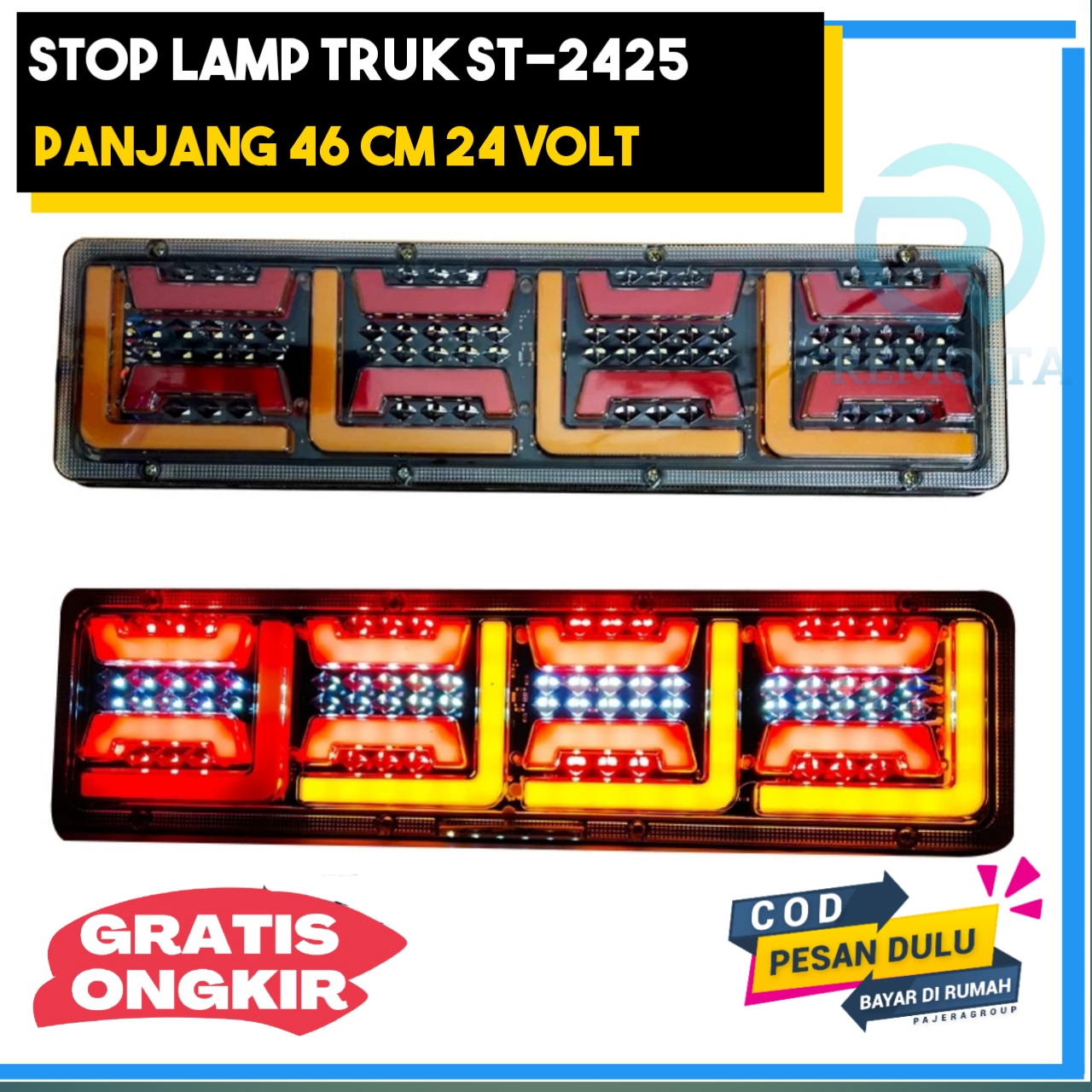 Lampu Stop Truk 24 Volt Stoplamp Truk 24 Volt Stop Lamp Truk 24 Volt