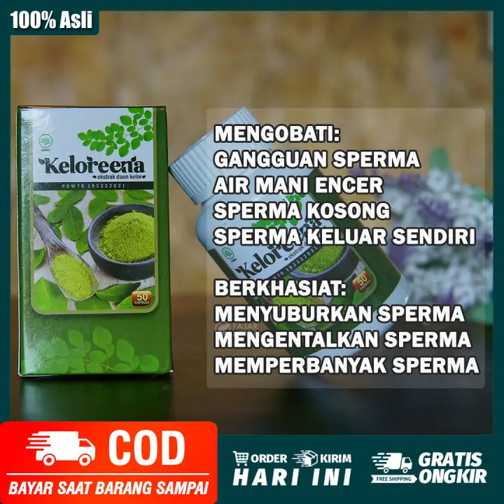 Obat Azoospermia Mani Encer Pengental Seperma Kering Sedikit Memperbanyak Sperma Pria Kapsul Daun Kelor Lazada Indonesia