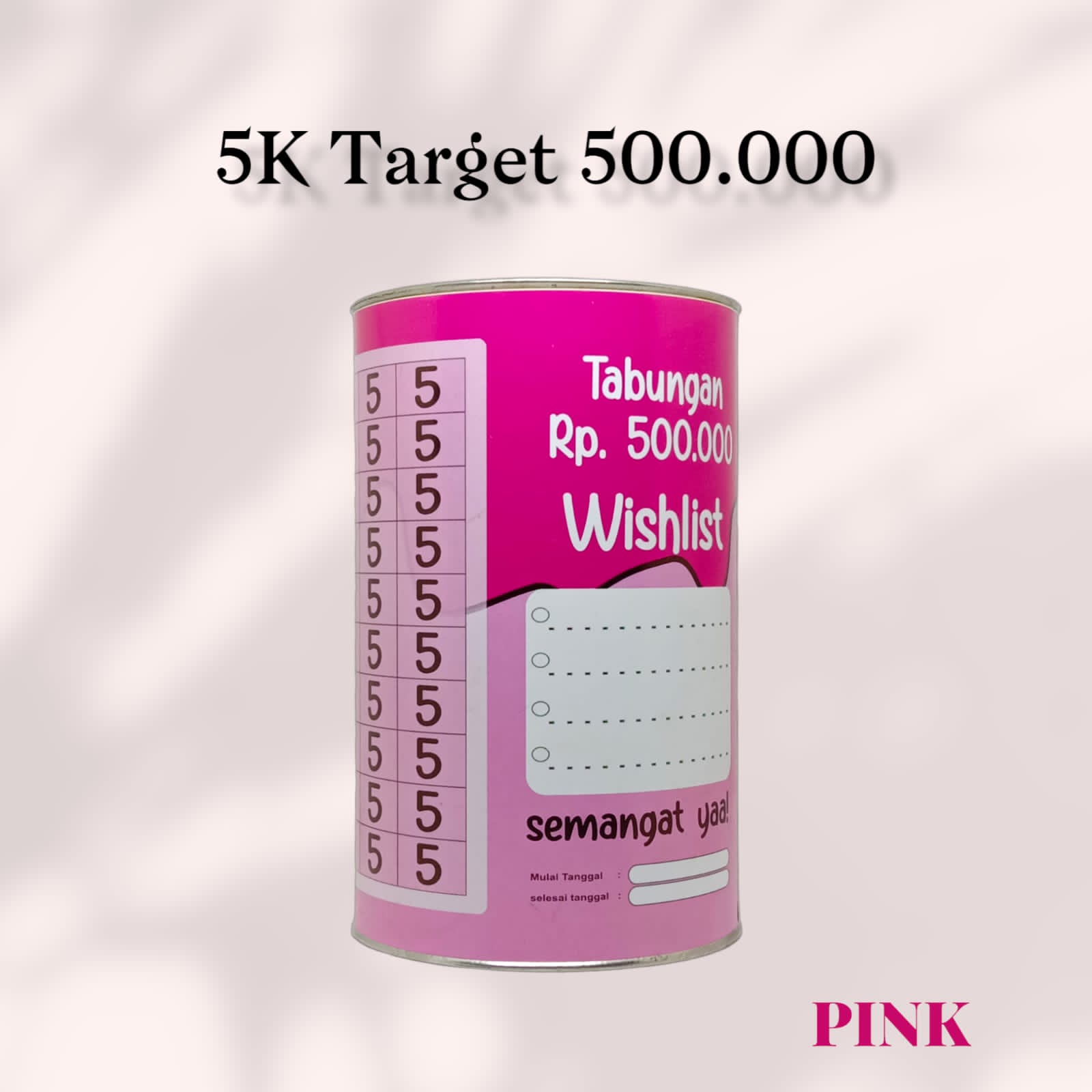 Celengan Target Viral 5k Target 500rb Tabungan Target Buka Tutup