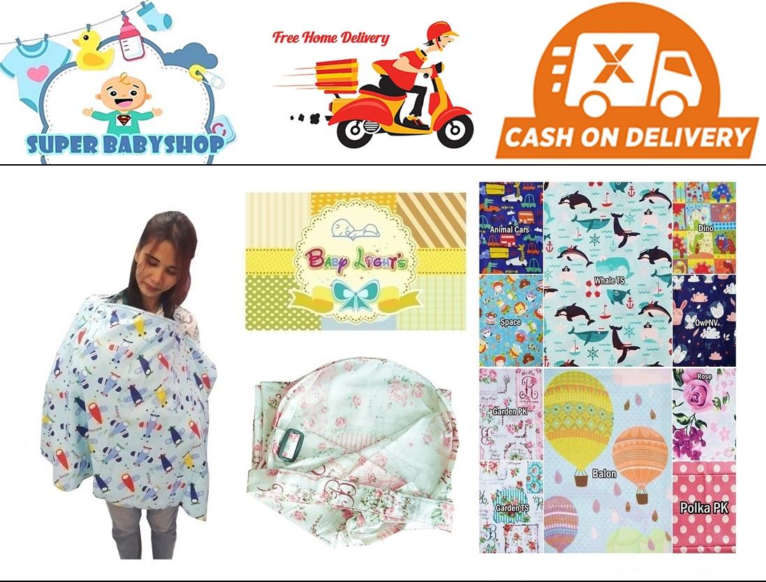 TERLARIS! Nursing Cover 1 Lapis / Kain Penutup Menyusui Baby Light`s/ Kain Apron (Motif B)