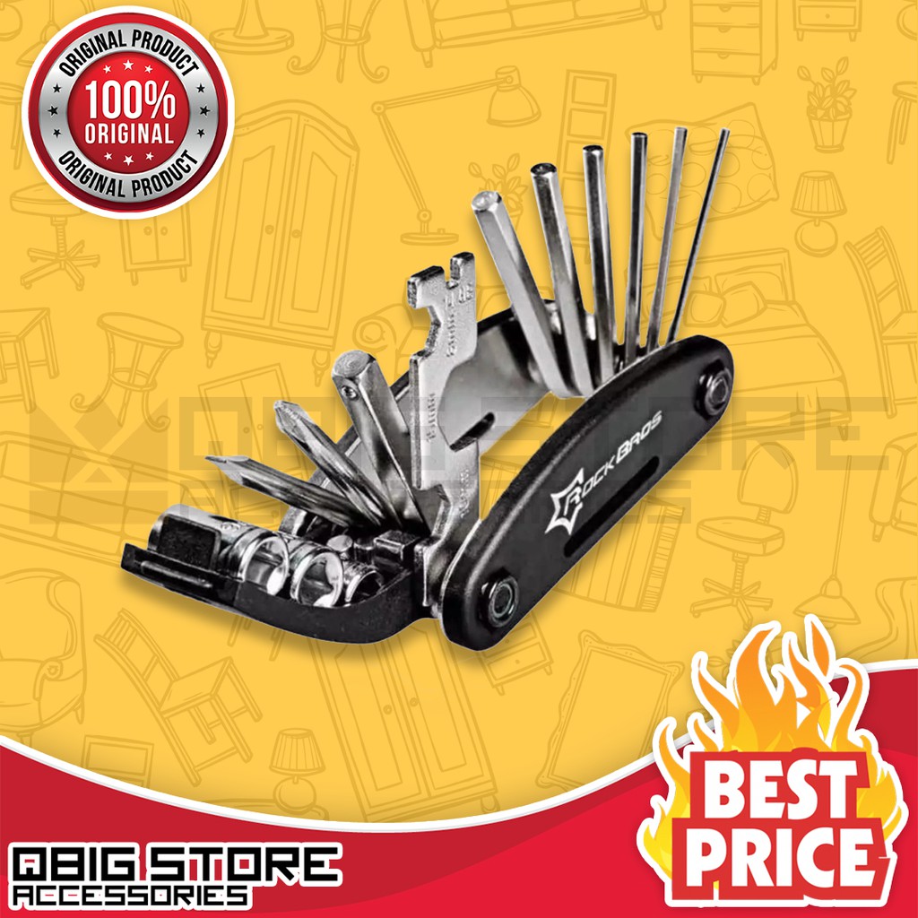 ROCKBROS GJ1601 16 in 1 Bike Tools Kit Tool Bicycle Set Alat Kunci