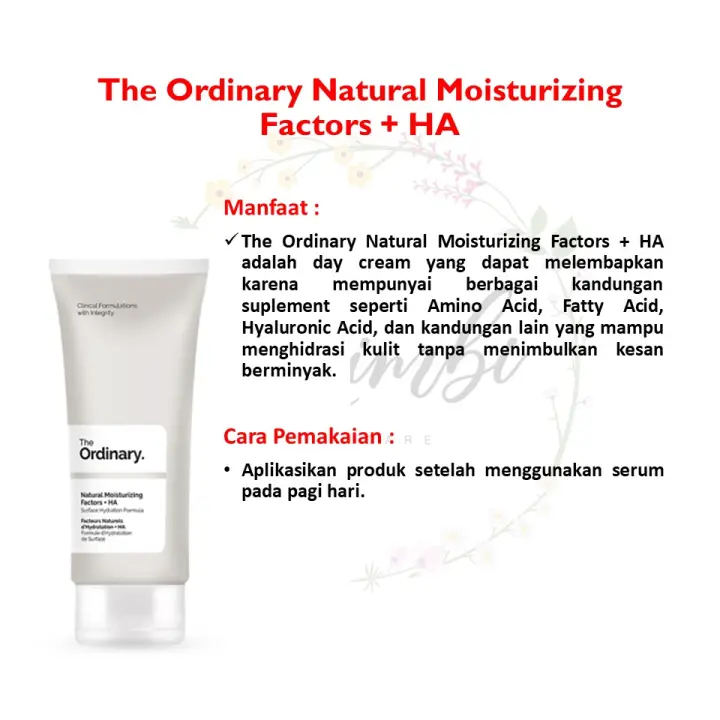 kandungan the ordinary moisturizer
