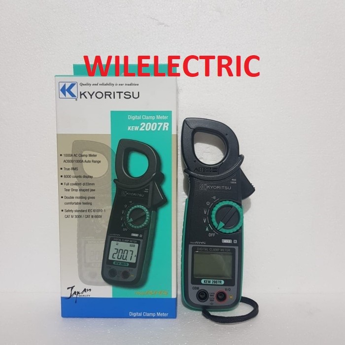 Kyoritsu Tang Amper Ampere 2007R 2007 R Digital Clamp Meter AC KEW