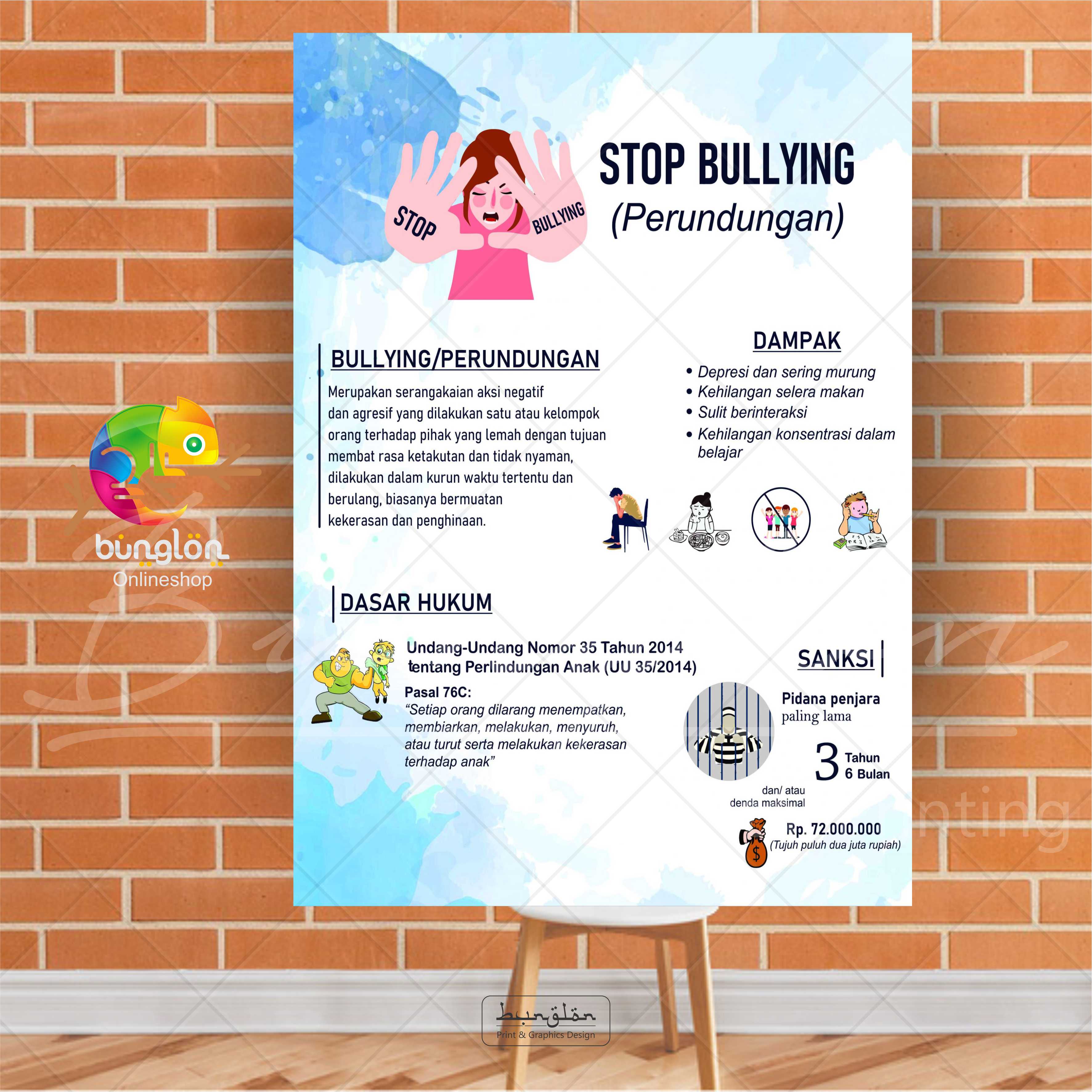 Poster Stop Bullying, Stop Perundungan | Lazada Indonesia