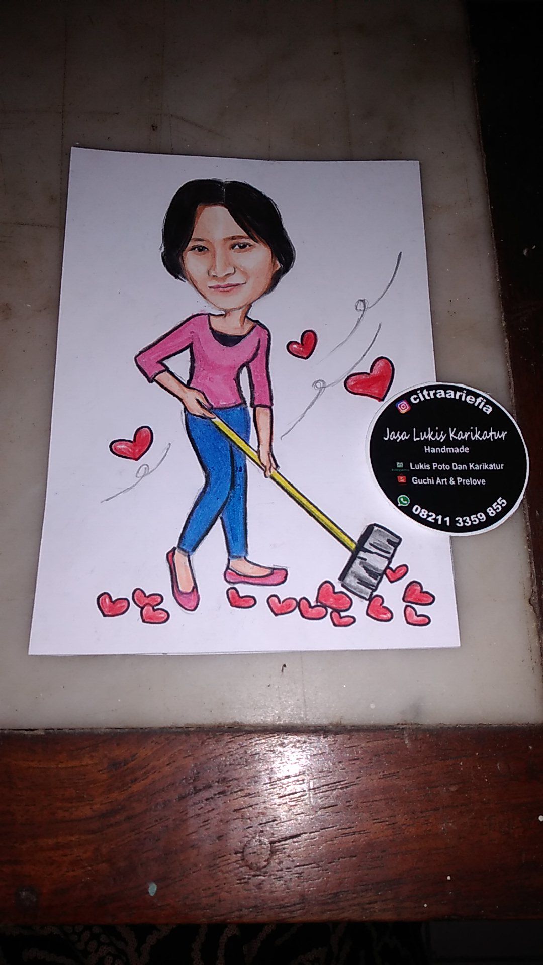 Lukis Sketsa Karikatur Membeli Jualan Online Lukisan Bingkai Dengan Harga Murah Lazada Indonesia