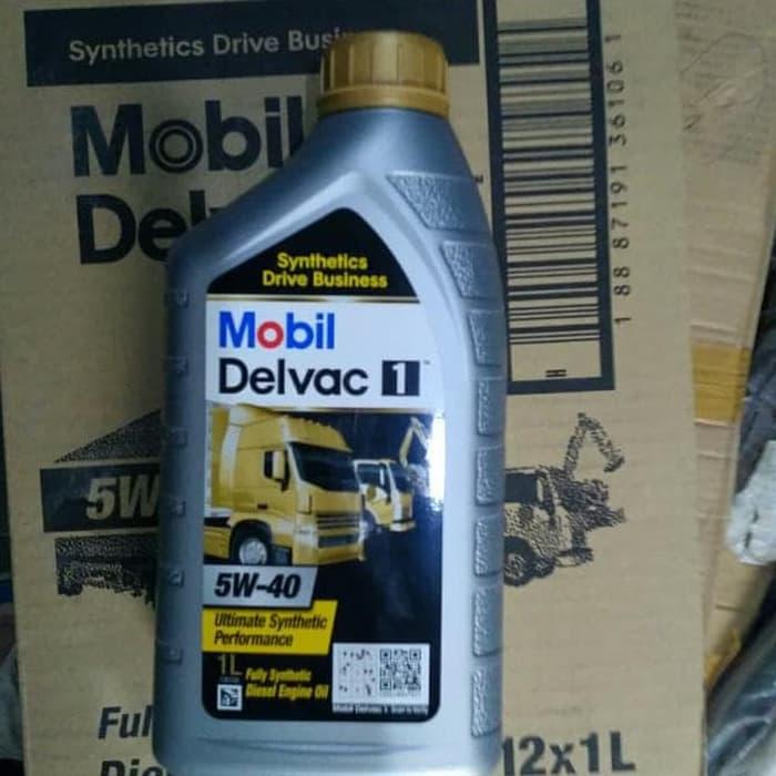 Dijual Oli Mobil Delvac 1 5W-40 Fully Synthetic Diesel Engine Oil 100%