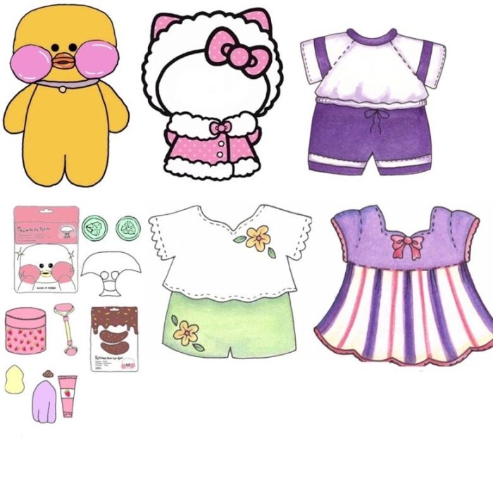 61 Baju Paper Duck Ideas Boneka Kertas, Kartu Lucu, Kartu | tyello.com