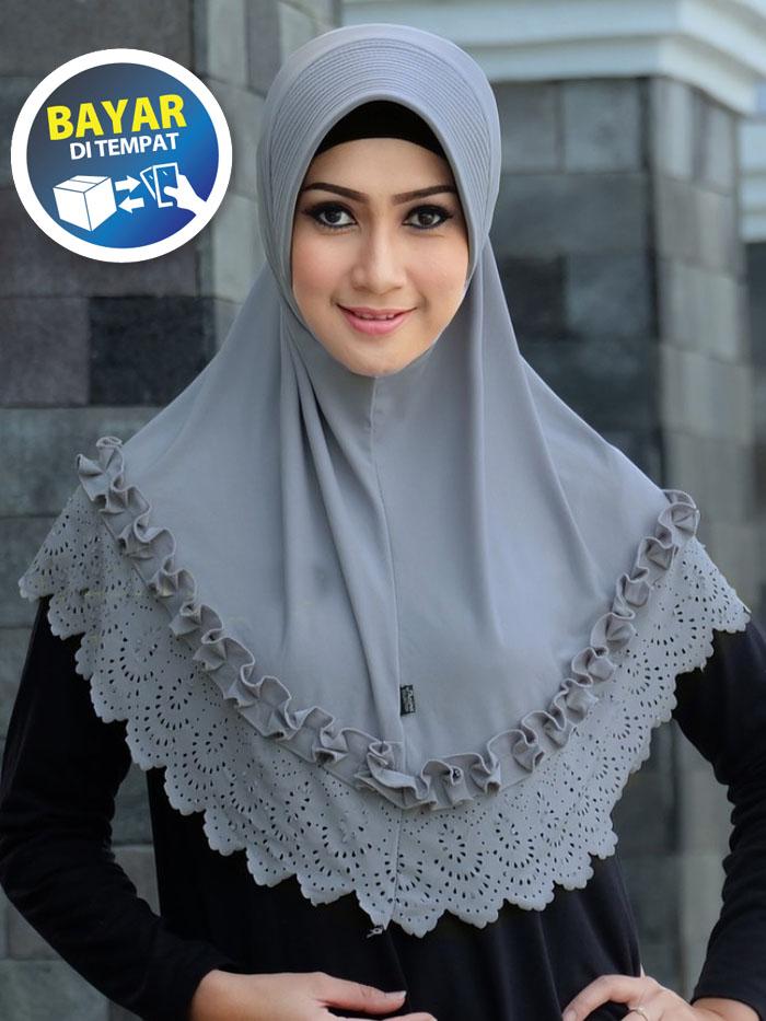 Jilbab Instan Laser Gotik Jumbo / Ootd